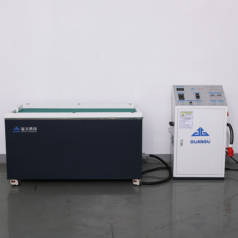 Translational magnetic polishing machine